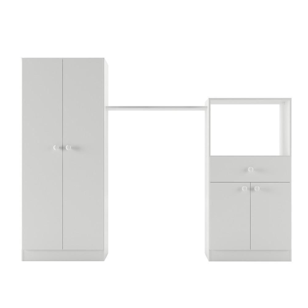 Quarto Infantil Com Colchão Incluso Meu Bebê Multimóveis Branco - 2