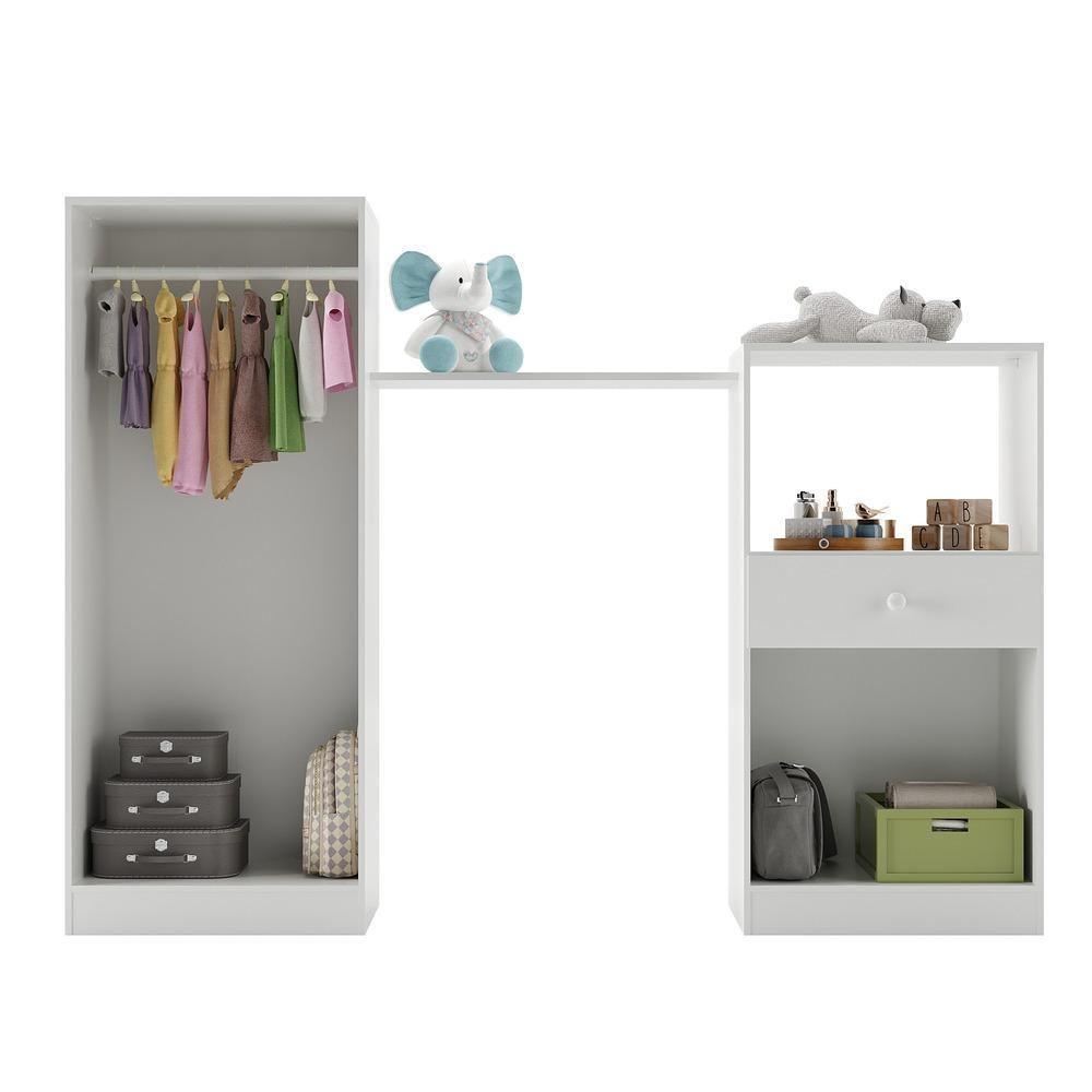 Quarto Infantil Com Colchão Incluso Meu Bebê Multimóveis Branco - 3