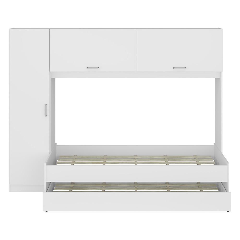 Bicama Com Colchão Incluso E Guarda-roupas/roupeiro Multimóveis Branca - 2