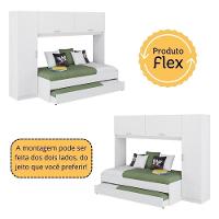 Bicama Com Colchão Incluso E Guarda-roupas/roupeiro Multimóveis Branca - 5
