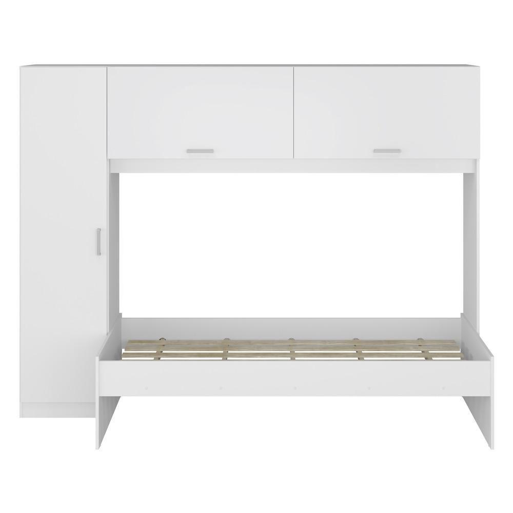 Cama Solteiro Com Colchão Incluso E Guarda-roupas/roupeiro Multimóveis Branca - 2