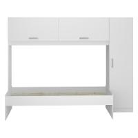 Cama Solteiro Com Colchão Incluso 88 X 188 Cm E Guarda-roupas/roupeiro Multimóveis Branca - 2