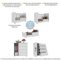 Quarto Infantil Com Berço E Cômoda Pimpolho Multimóveis Branco - 5