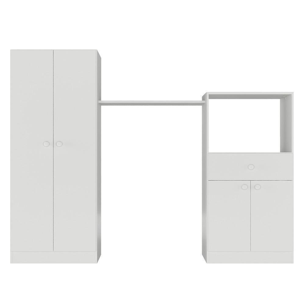 Quarto Infantil Com Berço 4 Em 1 E Colchão Incluso Sofia Multimóveis Branco - 2