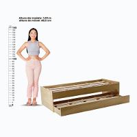 Cama Solteiro Bicama Ditália Com Colchões Cm-20 Cor:riviera Riviera