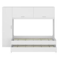 Bicama Com Colchão Incluso E Guarda-roupas Multimóveis Fgm1909 Branca - 2