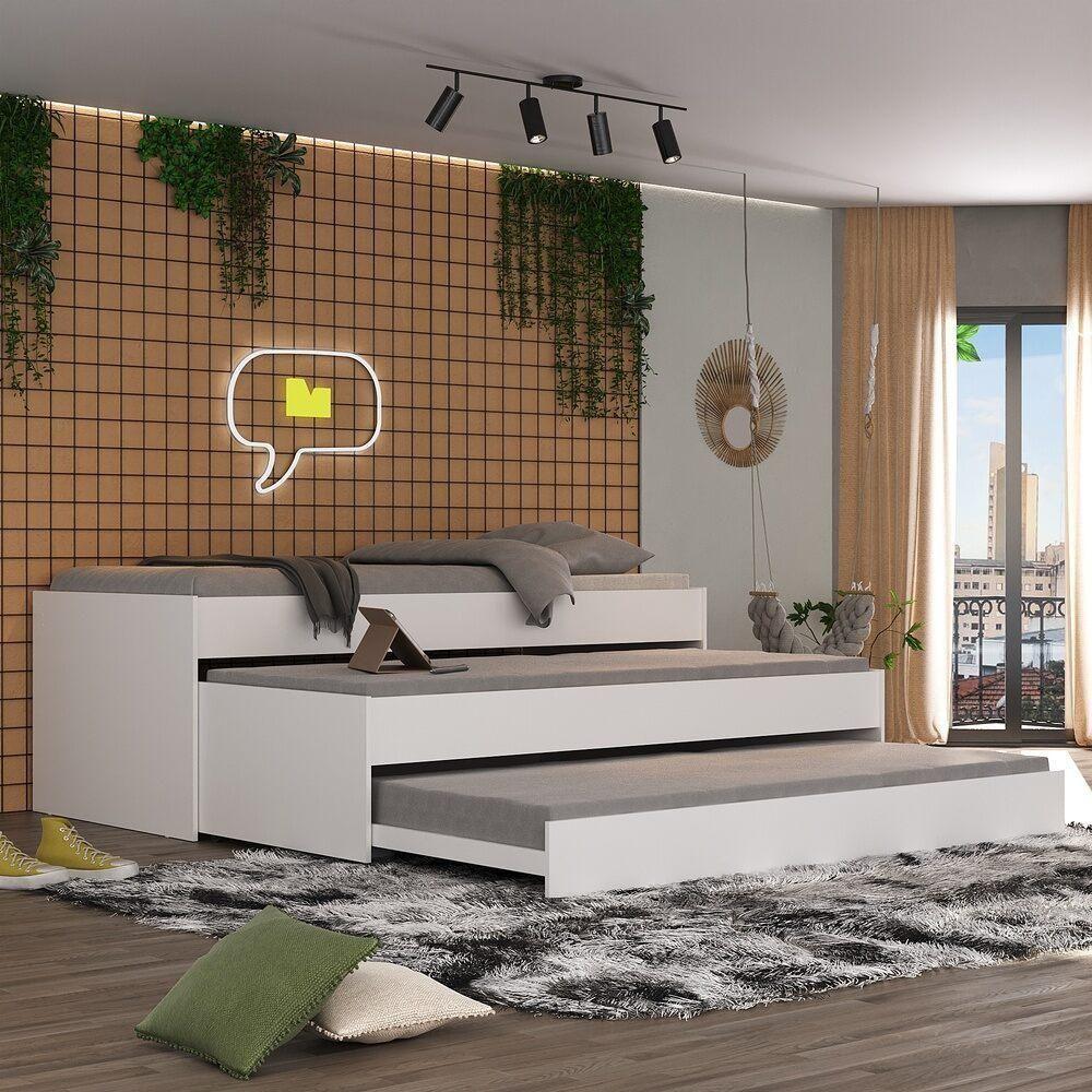 Tricama Com Colchão Incluso Multimóveis Branco - 5