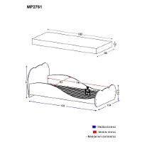 Cama Solteiro Com Colchão Incluso 88 X 188 Cm 100% Mdf Safira Multimóveis Branca