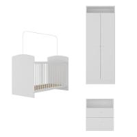 Quarto Infantil Completo Com Colchão Incluso Doçura Multimóveis Branco - 2