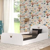 Cama Solteiro Montessoriana Com Colchão Incluso Encantada Multimóveis Branca - 2