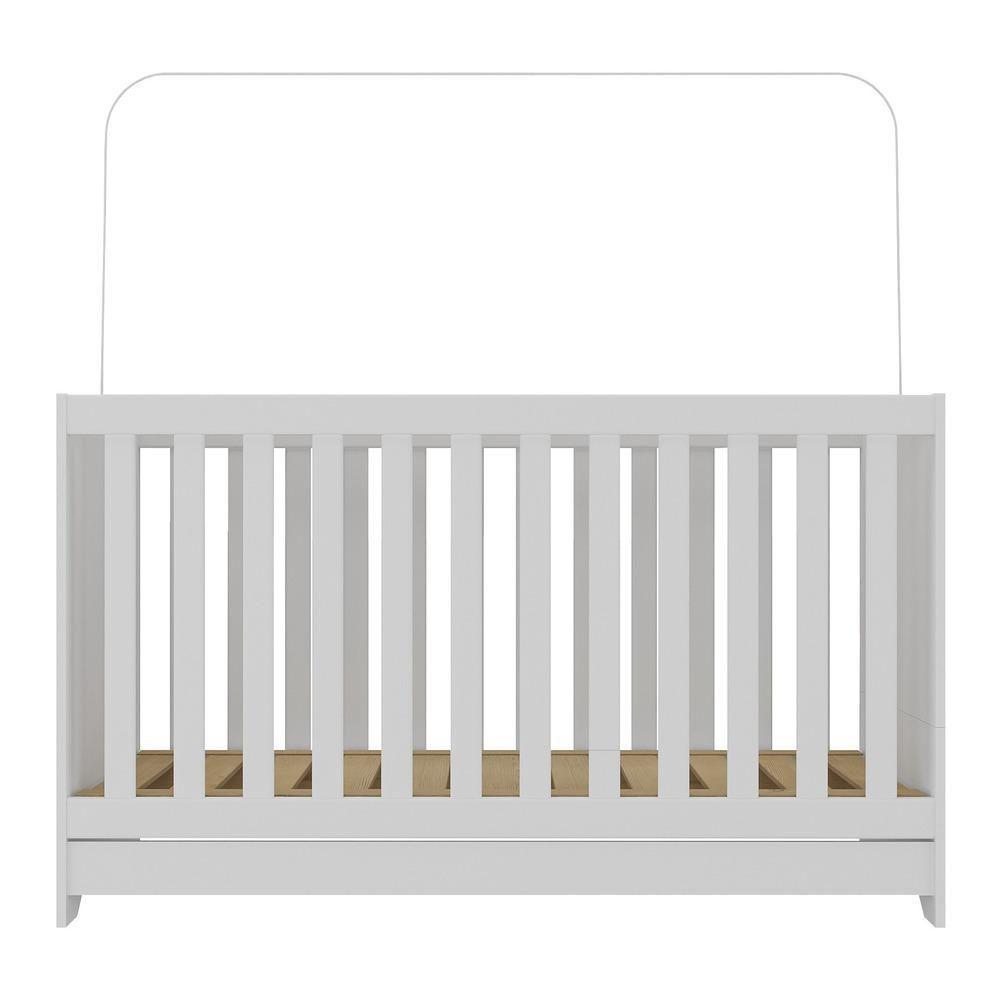 Berço 3 Em 1 Com Colchão Incluso Multimóveis Elza Fg2952 Branco - 2