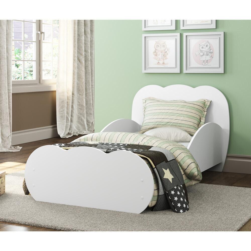 Cama Infantil Com Colchão Incluso 70 X 150 Cm 100% Mdf Algodão Doce Multimóveis Branca - 2