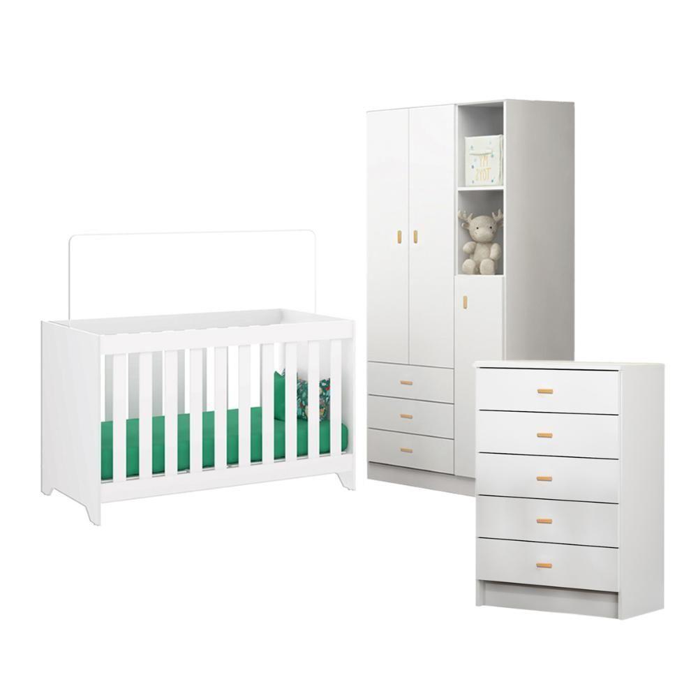 Berço Cômoda Guarda Roupa Ditália Bbi-51 Bb-120 Bb-322 - 1