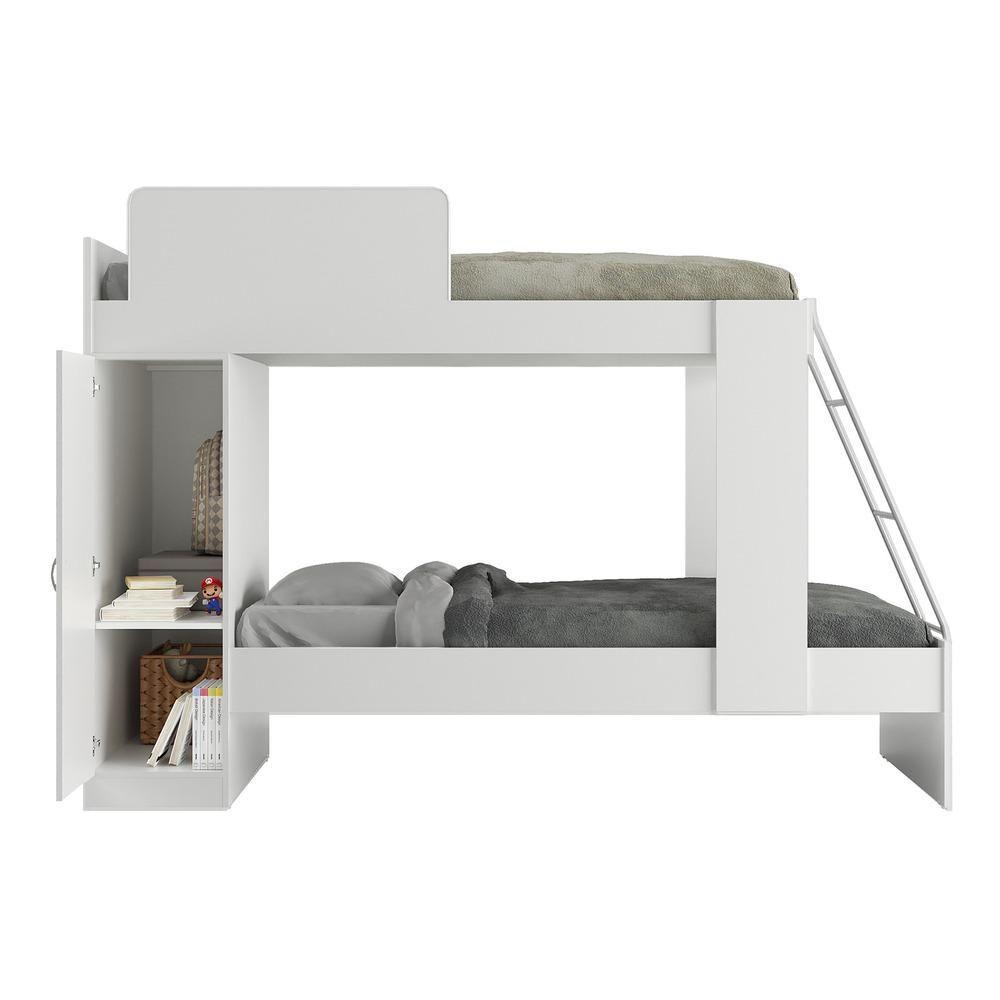 Beliche Com Colchão Incluso 1 Porta Havana Multimóveis Branco - 3