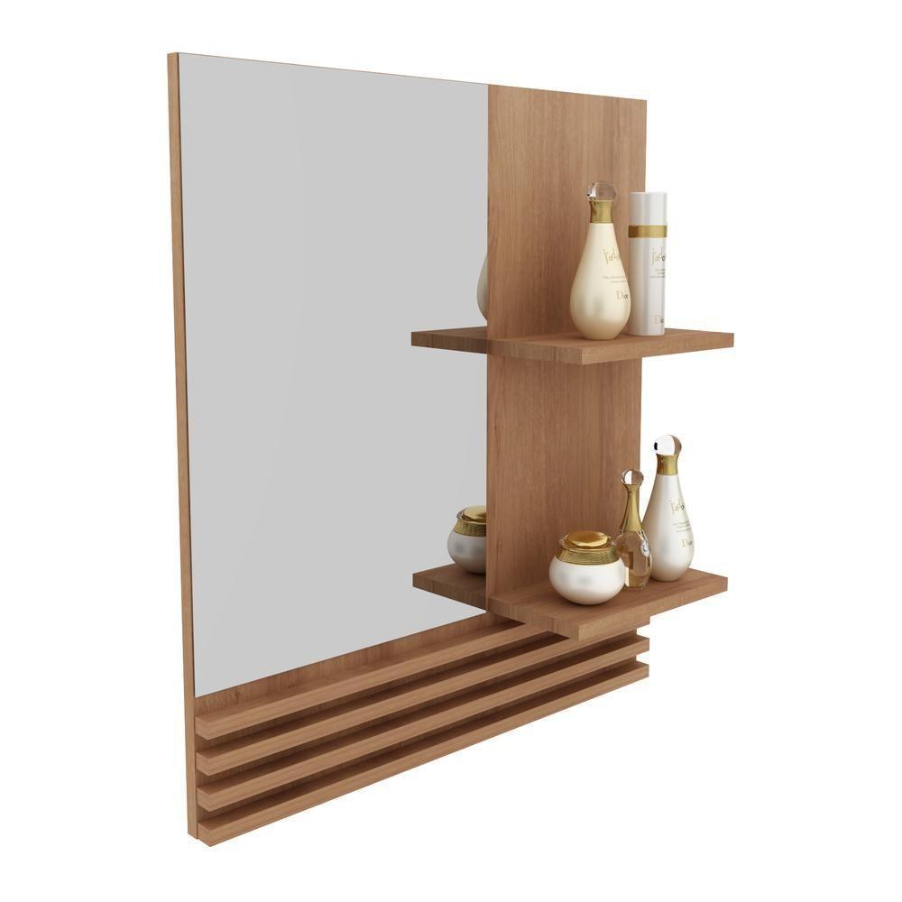 Espelheira Para Banheiro 60cm Multimóveis Cr10092 Amêndoa - 1