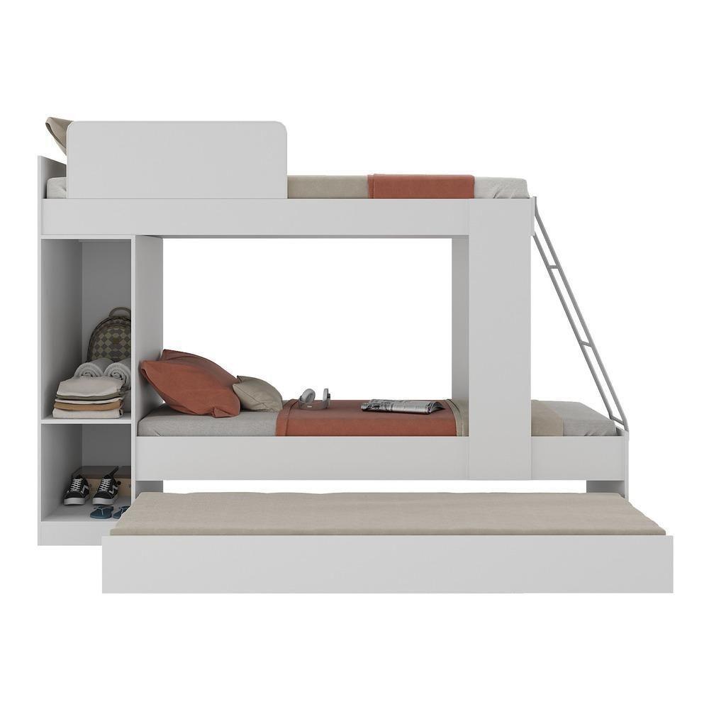 Treliche Com Colchão Incluso E Barra De Proteção Multimóveis Branco - 3