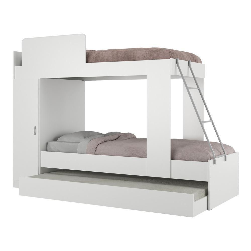 Treliche Com Colchão Incluso 1 Porta Havana Multimóveis Branco - 1