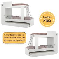 Treliche Com Colchão Incluso 1 Porta Havana Multimóveis Branco - 2