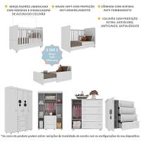 Quarto Completo Infantil Com Colchão Incluso Multimóveis Pimpolho Fg3571 Branco - 5