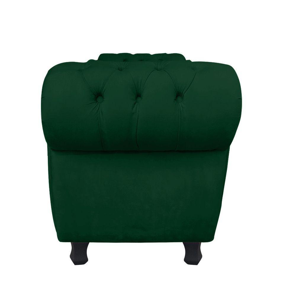 Divã Recamier Com Baú Grécia 1,55 Cm Suede Verde - 2