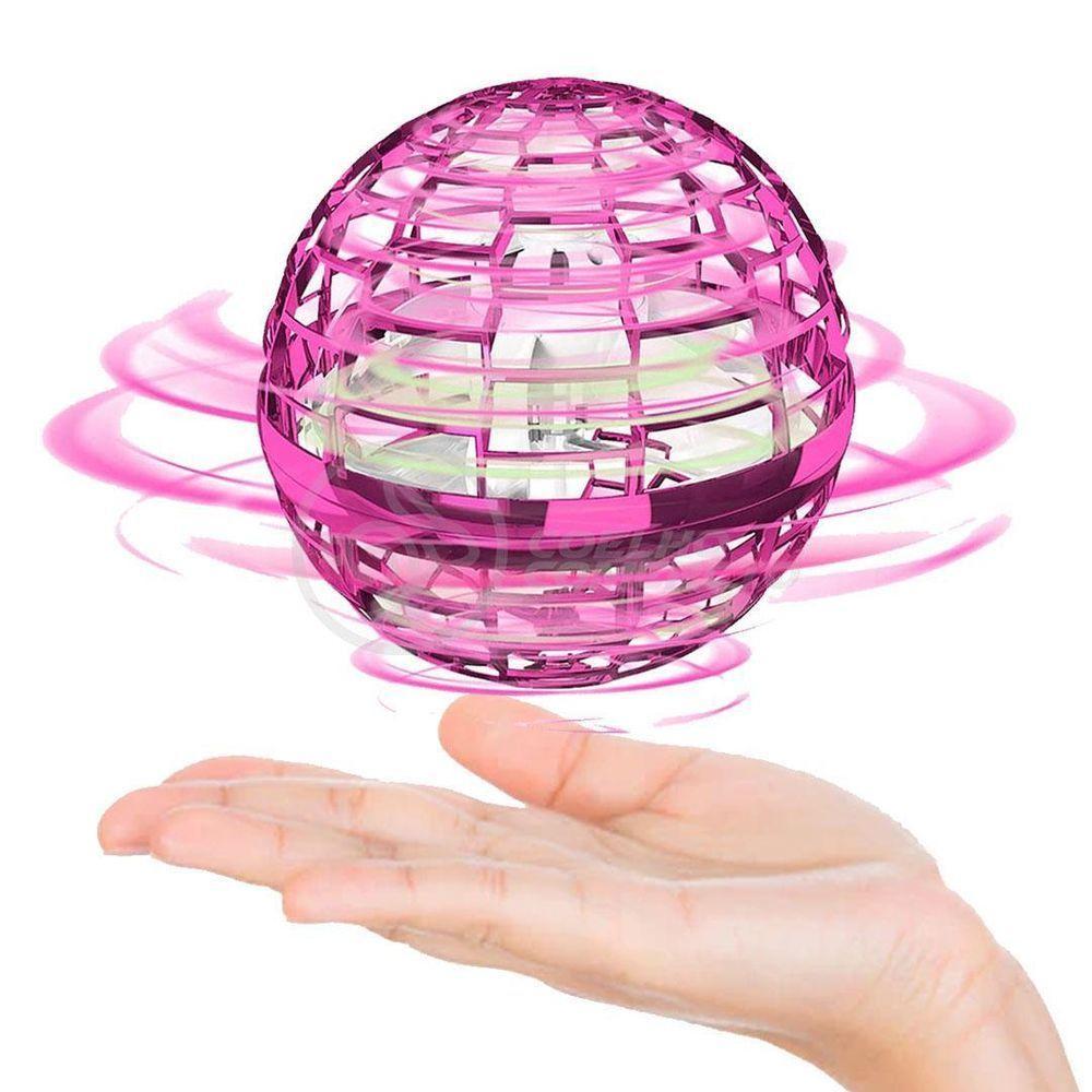 Bola Spinner Voadora Led Divertido Boomerang Drone Rosa - 8