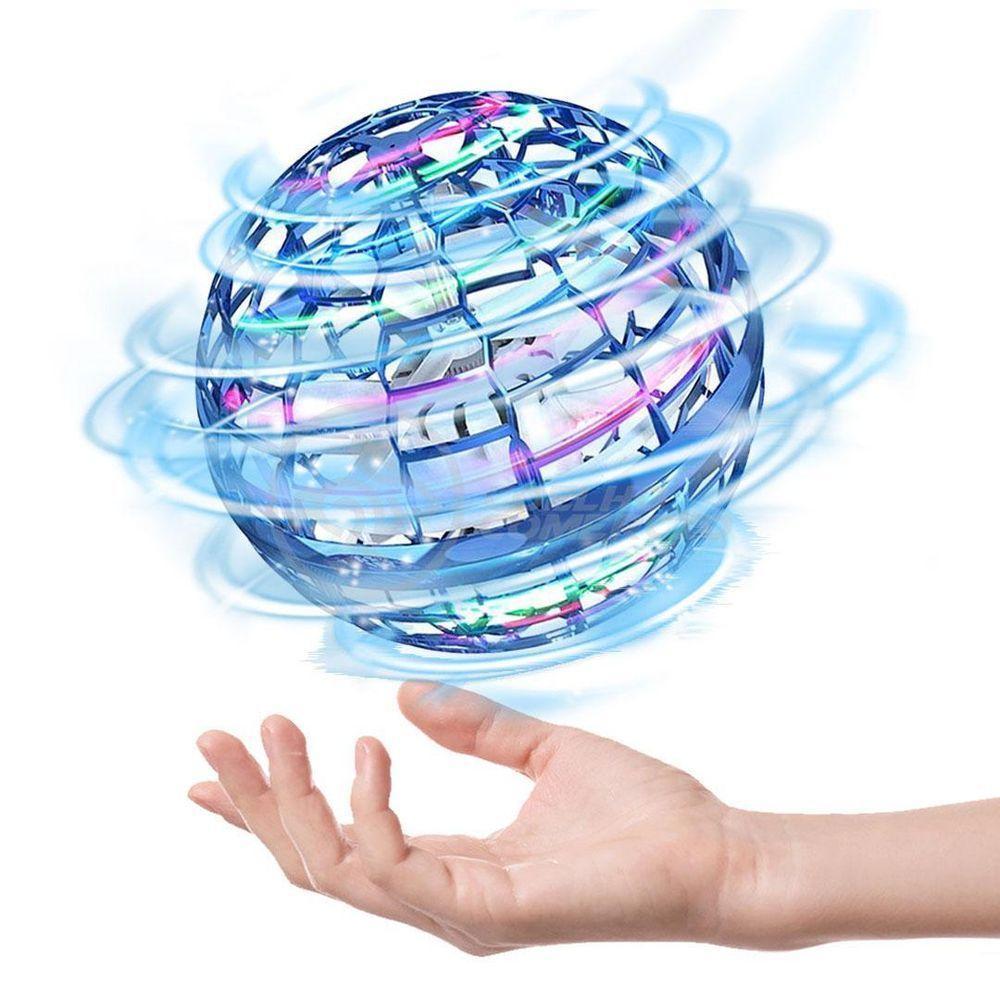Bola Spinner Voadora Led Divertido Boomerang Drone Azul - 6