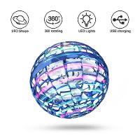 Bola Spinner Voadora Led Divertido Boomerang Drone Azul