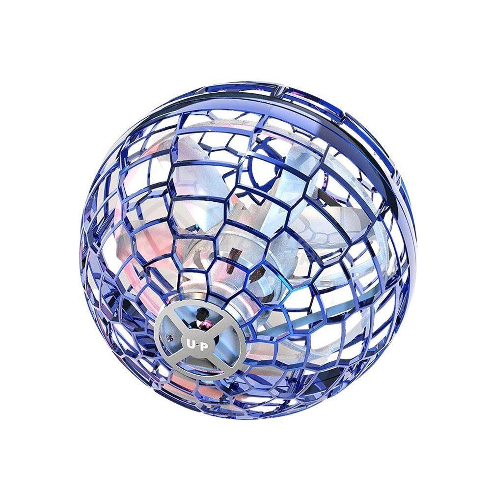 Bola Spinner Voadora Led Divertido Boomerang Drone Azul - 1