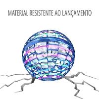 Bola Spinner Voadora Led Divertido Boomerang Drone Azul