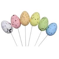 Enfeite Decorativo Ovo De Páscoa 12 Unidades Com Haste - 3