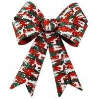 Kit 4 Enfeites árvore Natal Laço Decorado Figuras Natalinas 28,5 Cm - 1