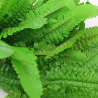 Ramo Decoração Arranjo Samambaia Planta Artificial Verde Plástico 6 Galhos 35cm - 3