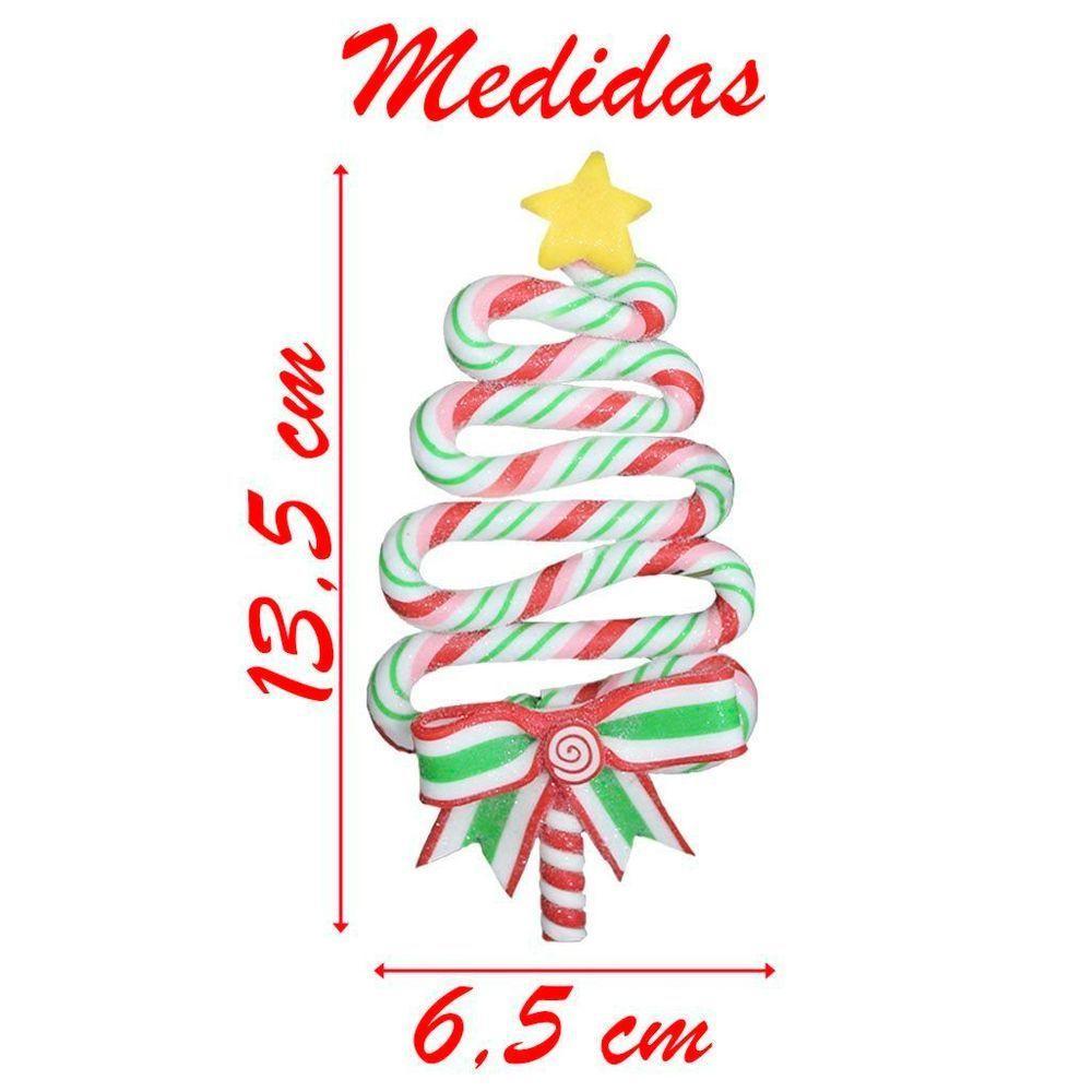 Kit 2 Enfeite Pendente Para árvore De Natal Pinheirinho 13,5cm - 2