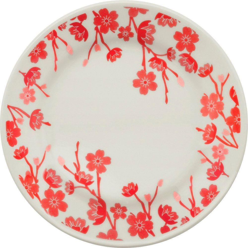 Kit 2 Pratos De Sobremesa Donna Jardim Oriental Oxford Cerâmica 19cm - 1