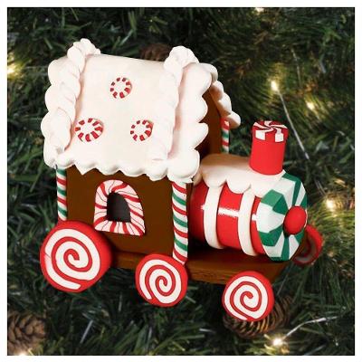 Enfeite Pendente Para árvore De Natal Trem Iluminado 9cm
