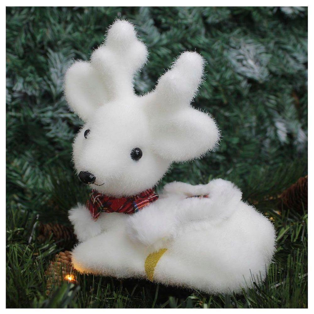 Boneco Natal Enfeite Natalino Rena Felpuda 20cm - 2