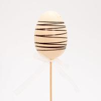 12 Ovos De Páscoa Chocolate Enfeite Decorativo Com Haste