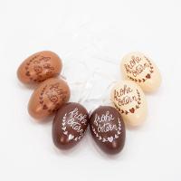 24 Ovos De Páscoa Marrom Pendente Enfeite Decorativo - 1