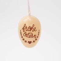 24 Ovos De Páscoa Marrom Pendente Enfeite Decorativo - 5