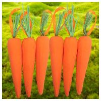 Enfeite Decorativo Páscoa 6 Cenouras Pendentes Isopor 14cm - 1