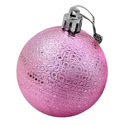 Kit 48 Bolas Enfeite Natalino árvore Natal 60mm Rosa