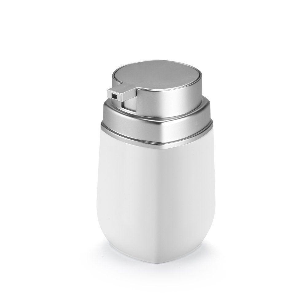 Porta Sabonete Líquido Branco Com Prata 1925 - Arthi - 1