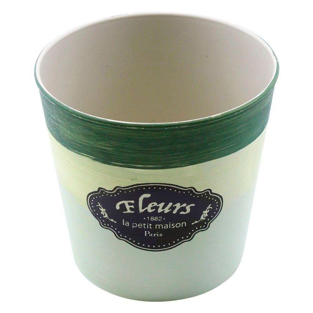 Kit 2 Mini Vasos De Planta Cachepot Estampados Decorados 12,5cm - 2