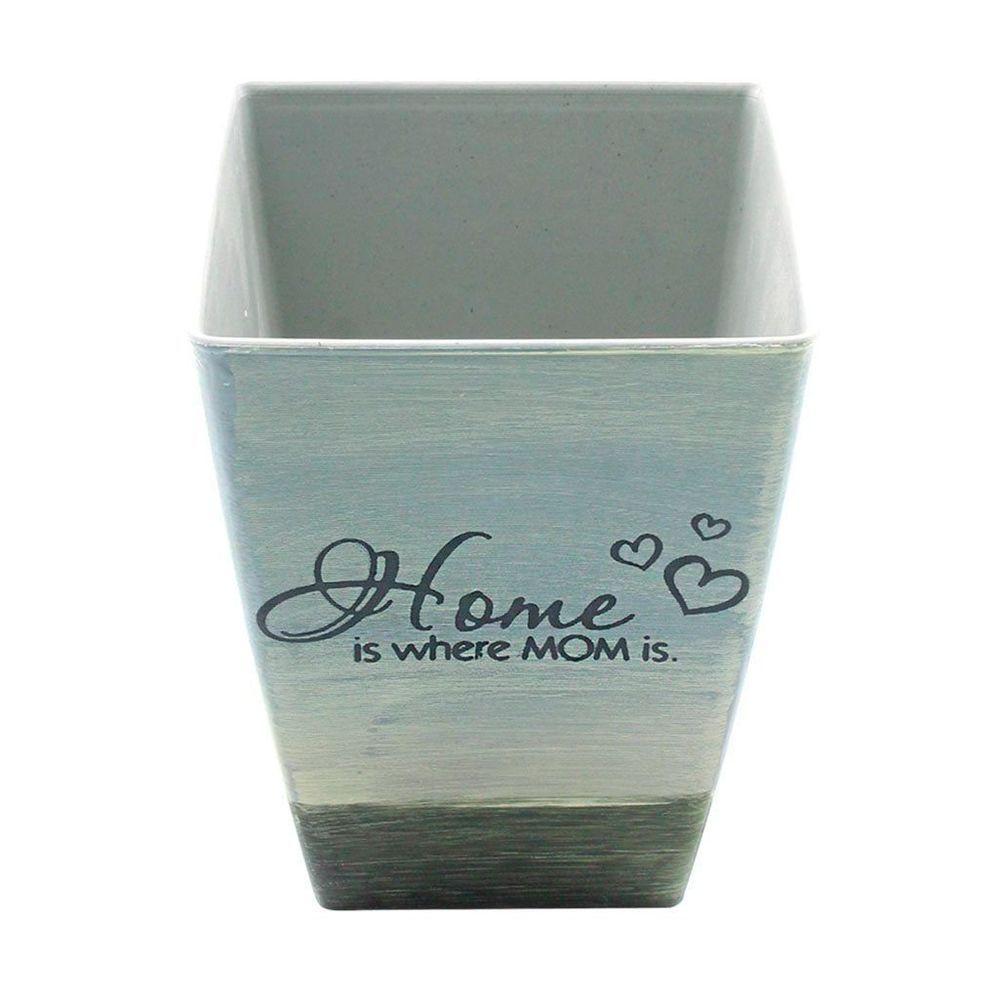 Kit 4 Mini Vasos De Planta Cachepot Estampados Decorados 16cm - 2