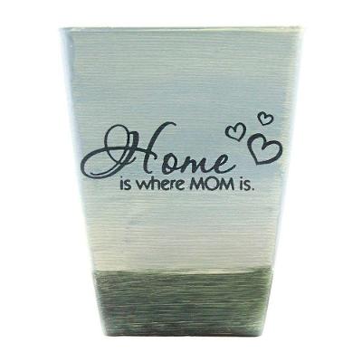 Kit 4 Mini Vasos De Planta Cachepot Estampados Decorados 16cm