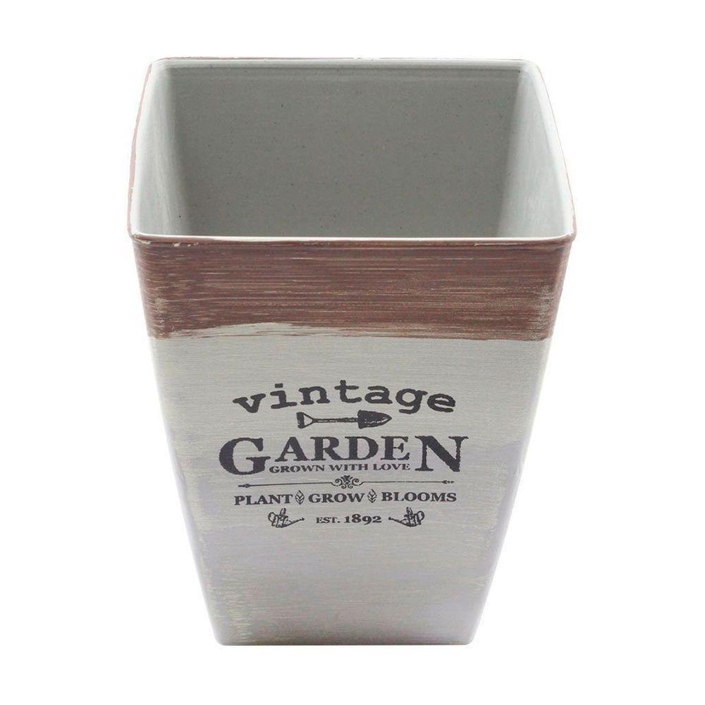 Kit 2 Mini Vasos De Planta Cachepot Estampados Decorados 16cm - 3