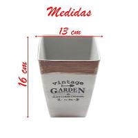 Kit 2 Mini Vasos De Planta Cachepot Estampados Decorados 16cm