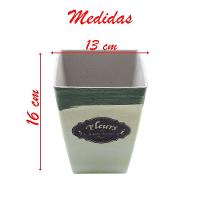 Kit 4 Mini Vasos De Planta Cachepot Estampados Decorados 16cm - 4