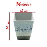 Kit 2 Mini Vasos De Planta Cachepot Estampados Decorados 16cm - 3