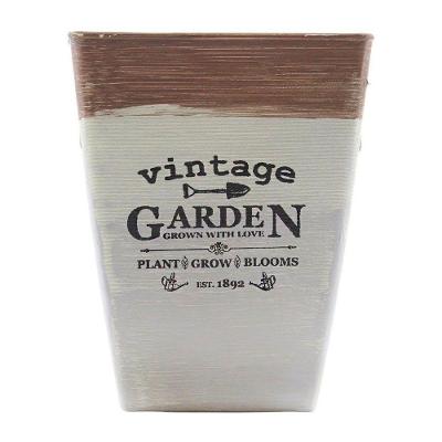 Kit 4 Mini Vasos De Planta Cachepot Estampados Decorados 16cm